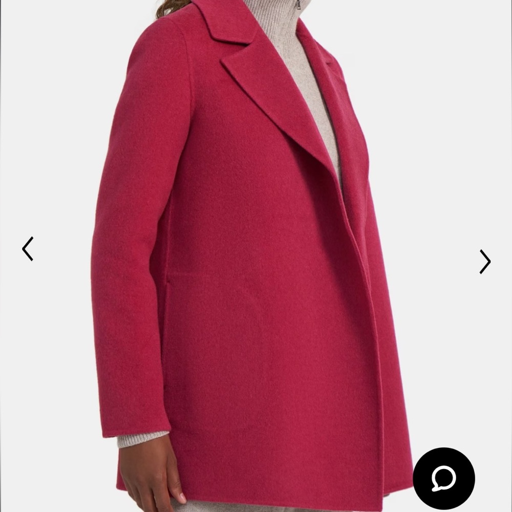 Theory Sileena Coat in Double-Face Wool-Cashmere - Size XP - Picture 6 of 6